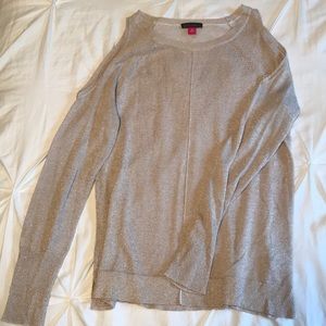 Cold shoulder sweater